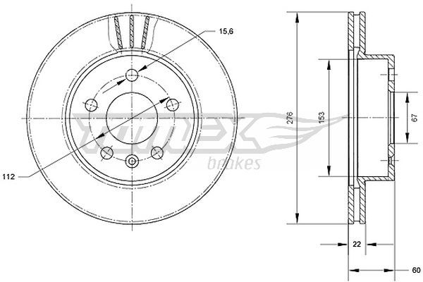 TOMEX BRAKES Piduriketas TX 70-52